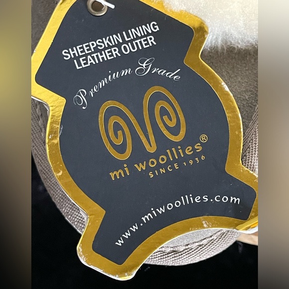 Men’s Sheepskin Leather Slippers 7 — NWT - Picture 8 of 13